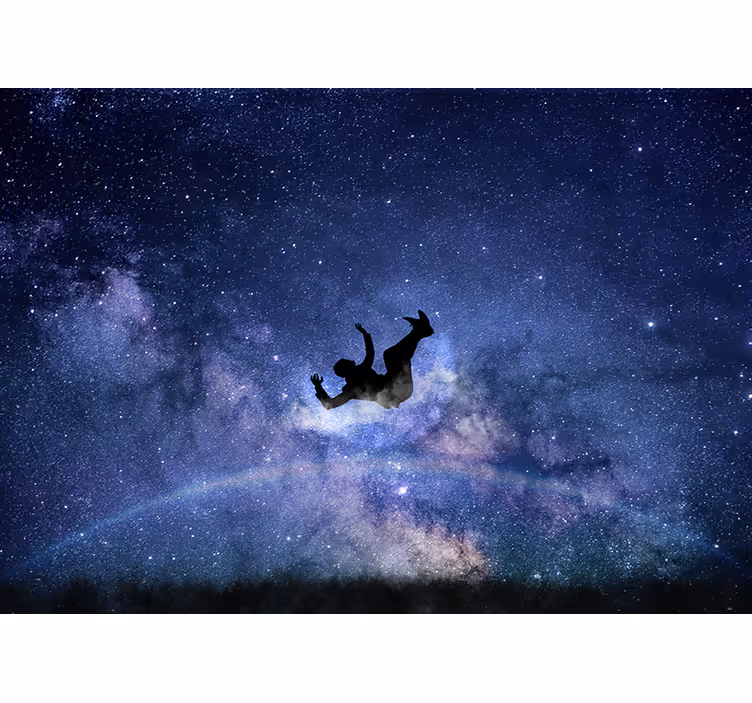 Floating cosmic journey vesoljski fototapeti - TenStickers