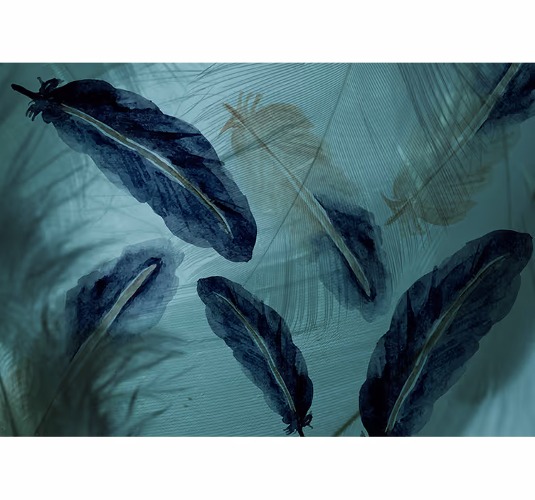 Graceful leaf motifs drugi fototapeti - TenStickers