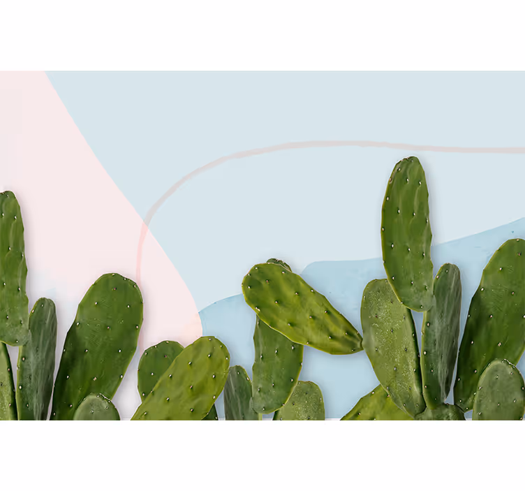 Cactus greenery design fototapete narava - TenStickers