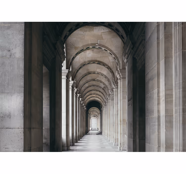 Architectural arches perspective fototapete mest - TenStickers
