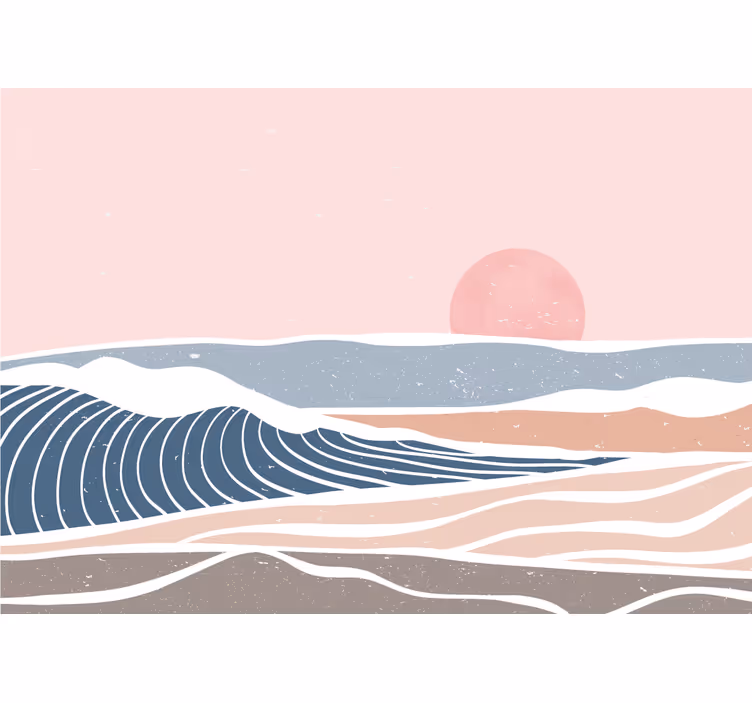 Serene coastal scene fototapete narava - TenStickers