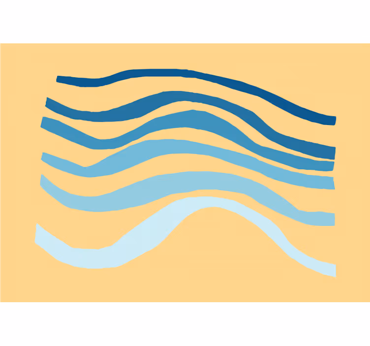 Wavy lines texture abstraktni fototapeti - TenStickers