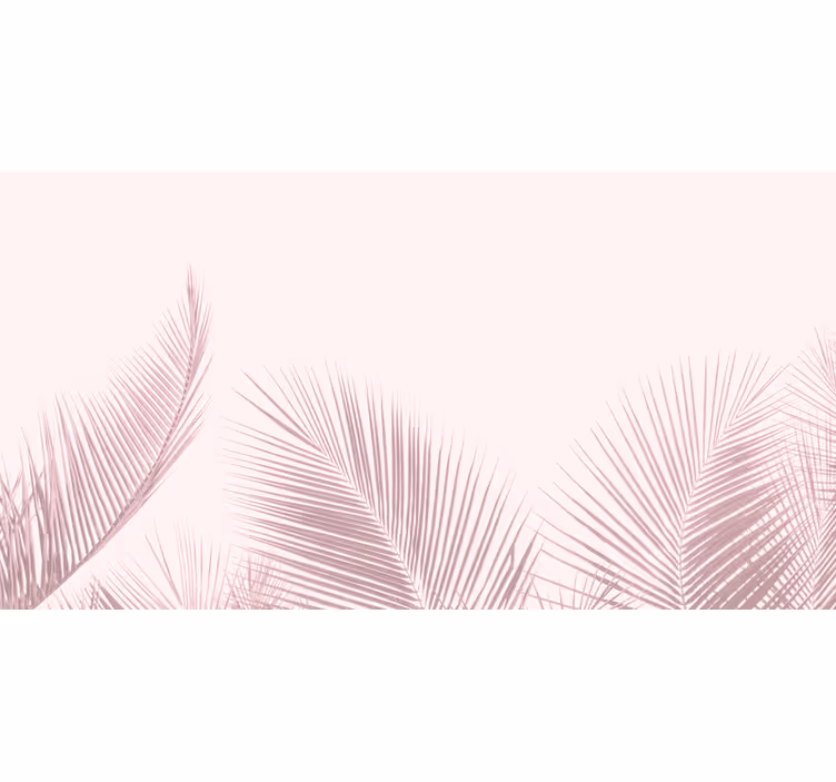 Palm leaf silhouettes fototapete dreves - TenStickers