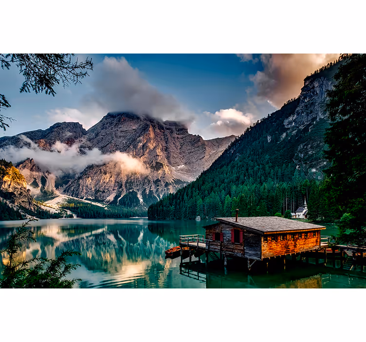 Scenic mountain view stenske poslikave - TenStickers