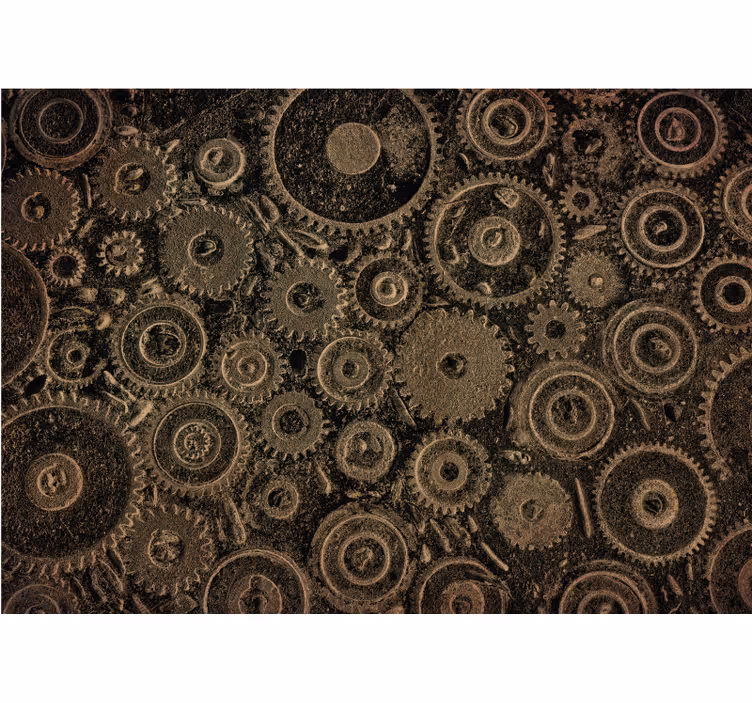Gear patterns texture fototapete s teksturami - TenStickers
