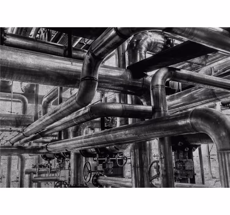 Industrial pipe patterns fototapete s teksturami - TenStickers
