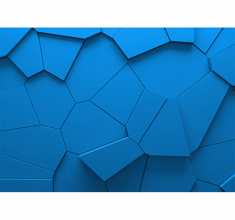 Geometrijski modri vzorec Fototapete s teksturami - TenStickers