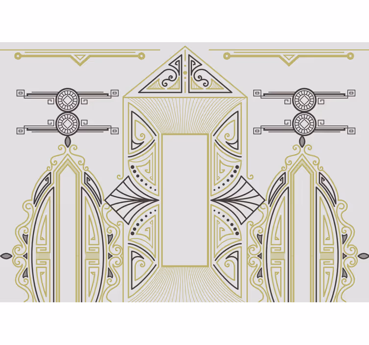 Geometric elegance fototapeta umetnost - TenStickers