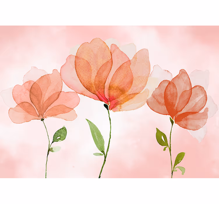 Elegant floral blooms fototapete s cvetjem - TenStickers
