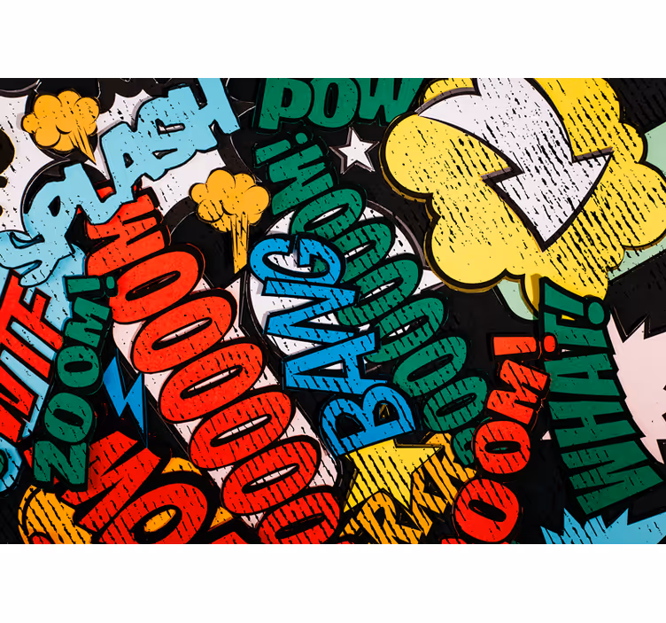 Comic book sounds fototapete z graffiti motivi - TenStickers