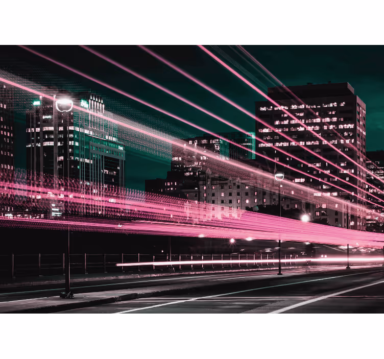 Urban skyline rush fototapete mest in držav - TenStickers
