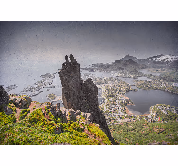 Majestic rock formation stenske poslikave - TenStickers