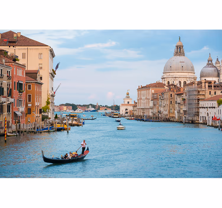 Venice gondola scene fototapete mest in držav - TenStickers