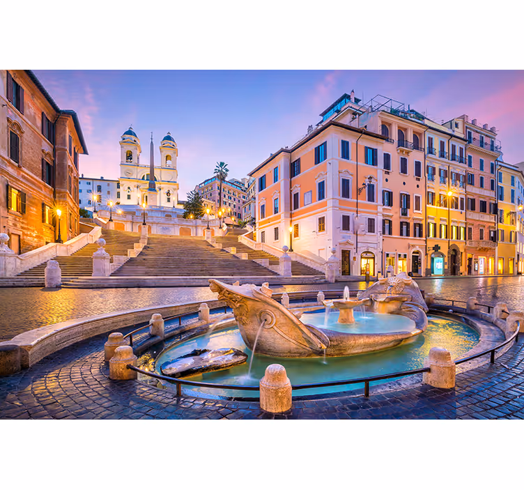 Fototapete mest in držav spanish steps fountain - TenStickers