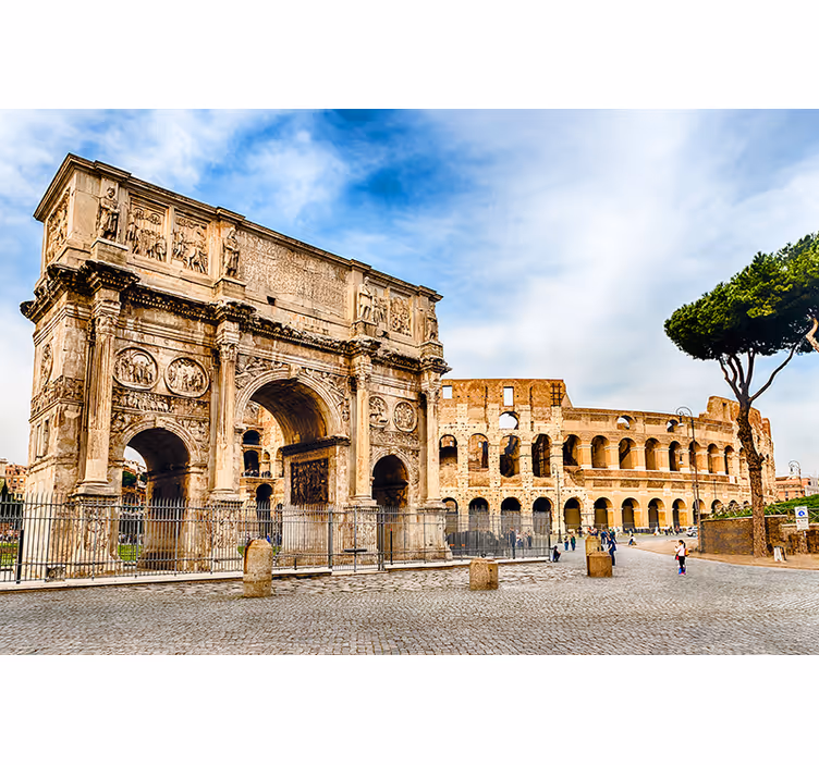 Rome's historic landmarks fototapete mest in držav - TenStickers
