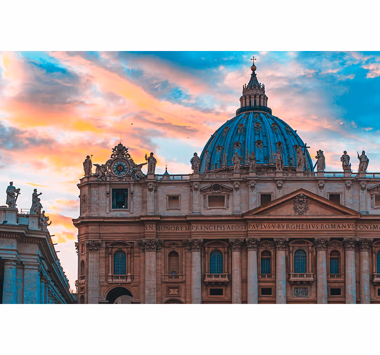 St. peter's basilica dome fototapete mest in držav - TenStickers