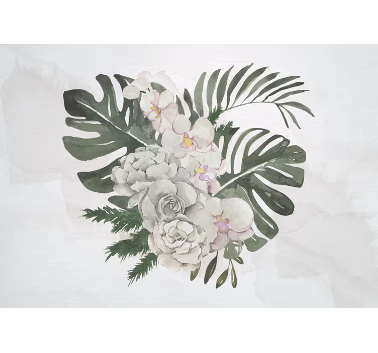 Elegant floral composition fototapete cvetje - TenStickers