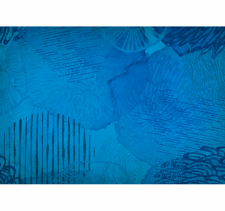 Blue textured patterns abstraktni fototapeti - TenStickers