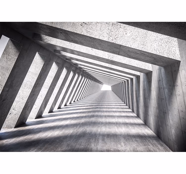 3d stenska poslikava skrivnostni tunel - TenStickers