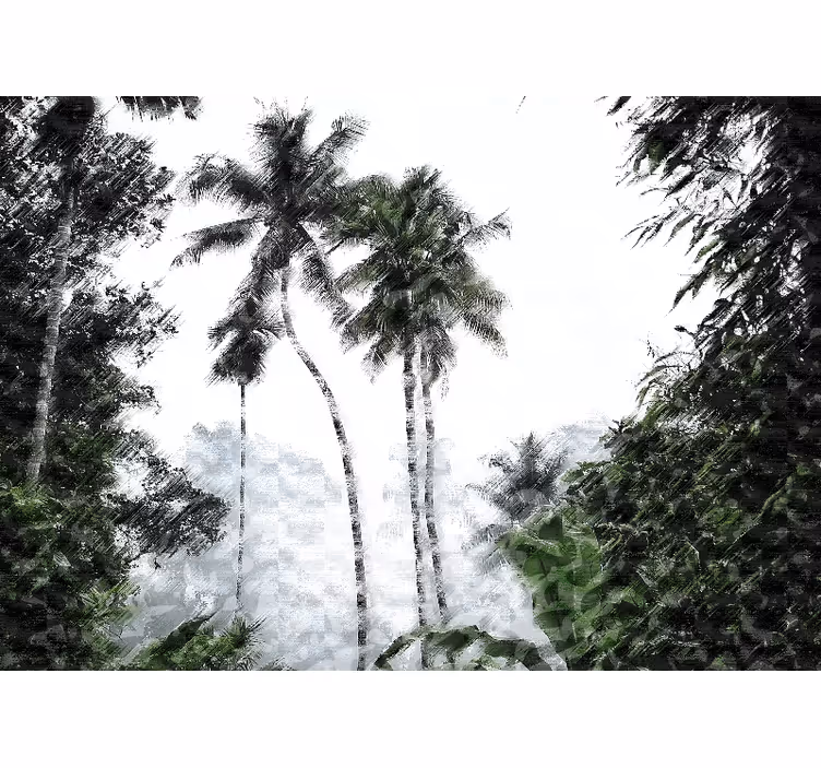Palm tree serenity fototapete z naravno motiviko - TenStickers