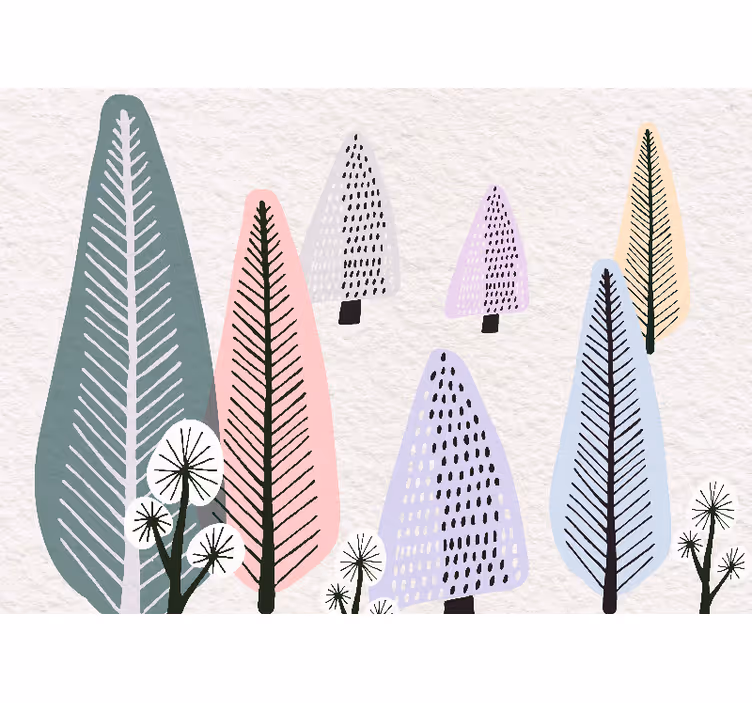 Ornamental leaf motifs fototapetai dreves - TenStickers