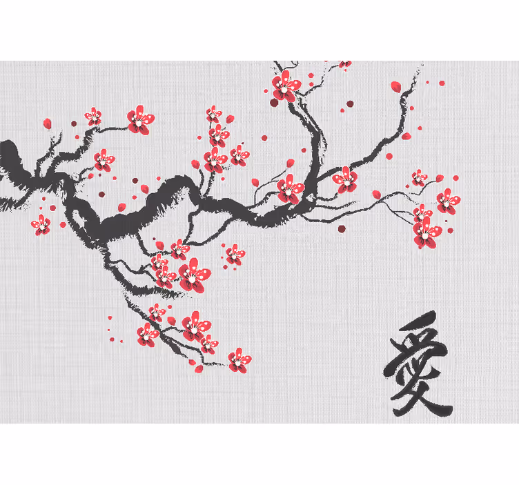 Cherry blossom love fototapeta ljubezen - TenStickers