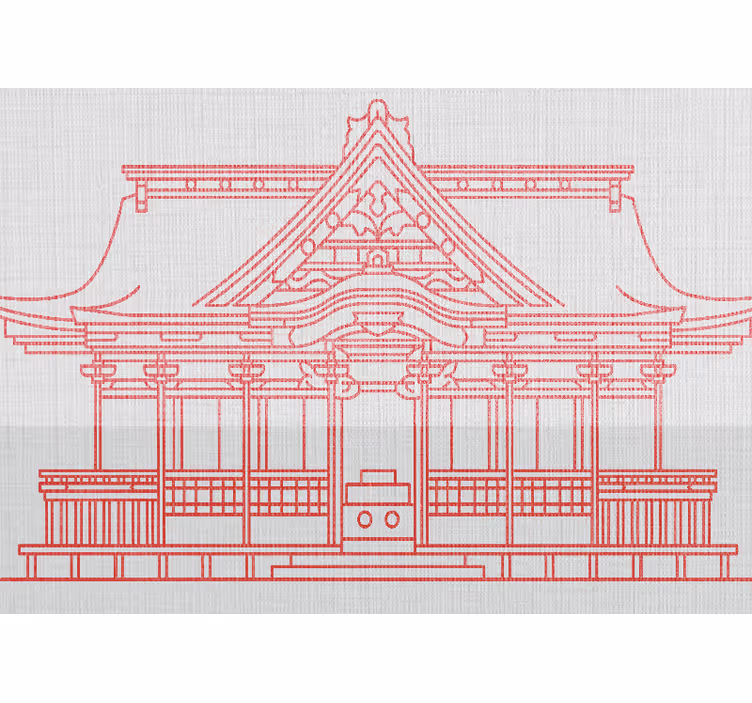Tradicionalna japonska arhitektura fototapete mest in držav - TenStickers