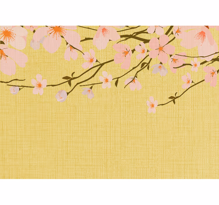 Blossoming cherry branches fototapete cvetje - TenStickers