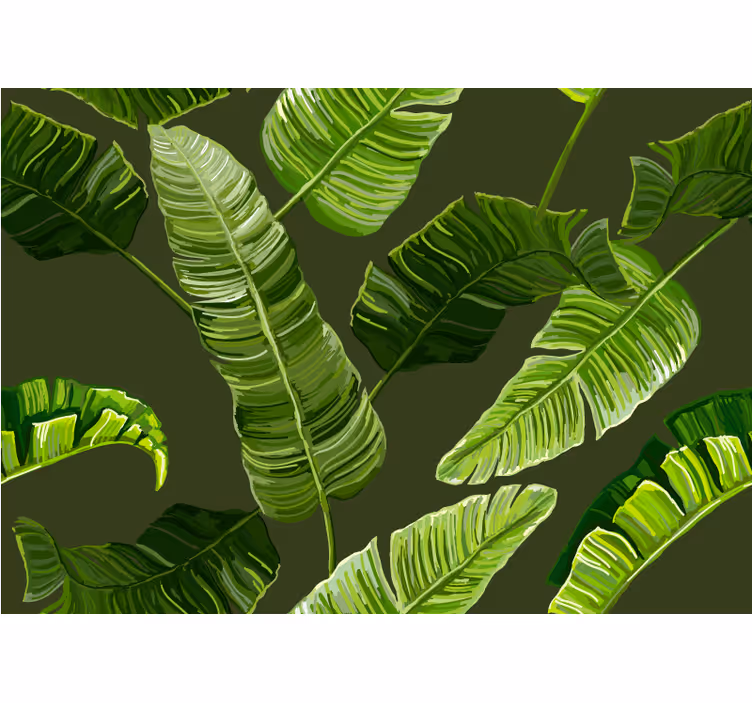 Lush greenery foliage fototapete narava - TenStickers