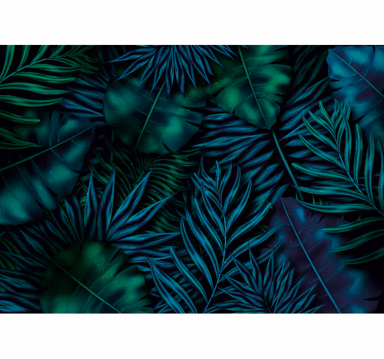 Exotic foliage motif fototapete narava - TenStickers