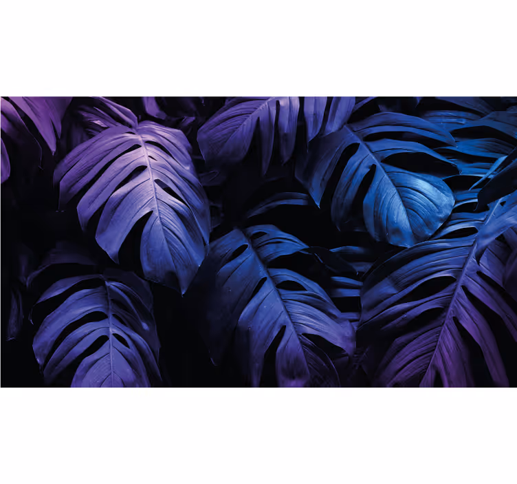 Lush leaf pattern fototapete narava - TenStickers