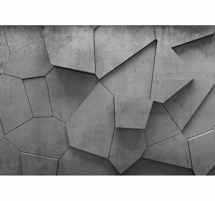 Betonska stenska tekstura 3d stenska poslikava - TenStickers