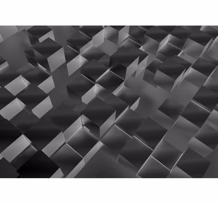 Three dimensional cubes fototapete s teksturami - TenStickers