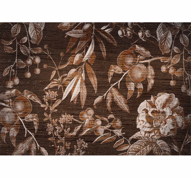 Floral artistic design fototapete cvetje - TenStickers