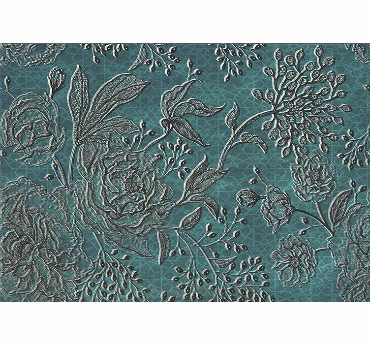 Intricate floral design fototapete s cvetjem - TenStickers