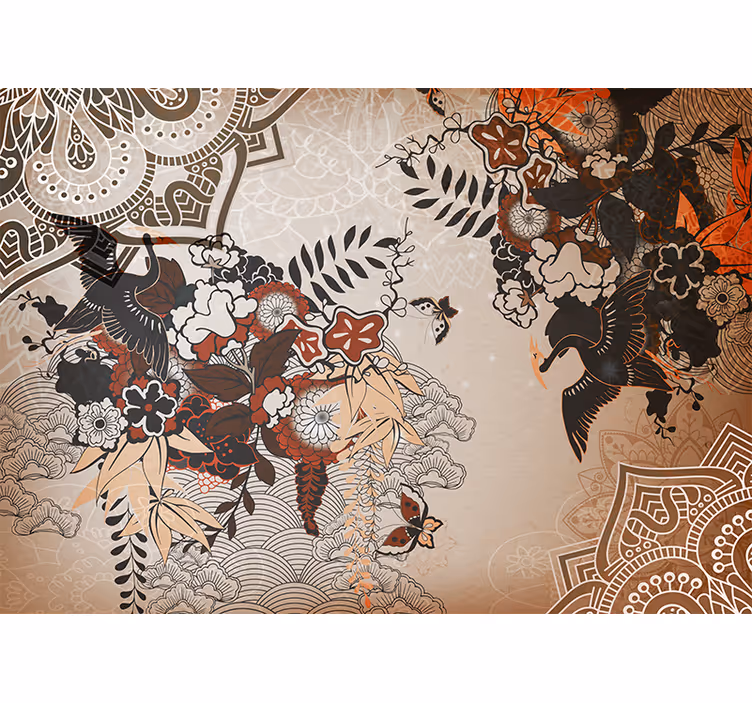 Mandala floral patterns fototapete z mandalo - TenStickers