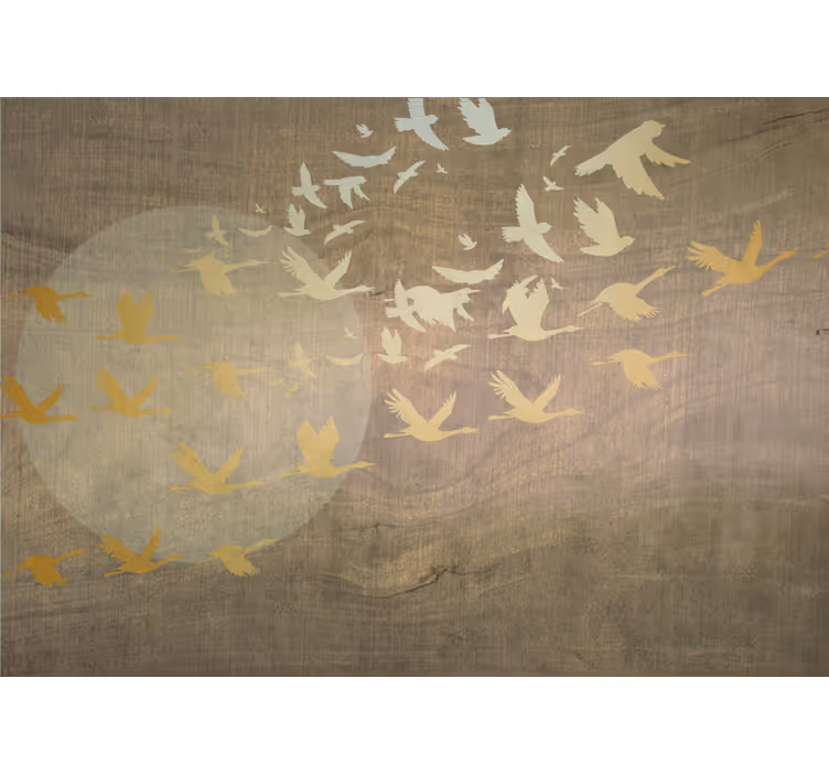 Birds in flight fototapete narava - TenStickers