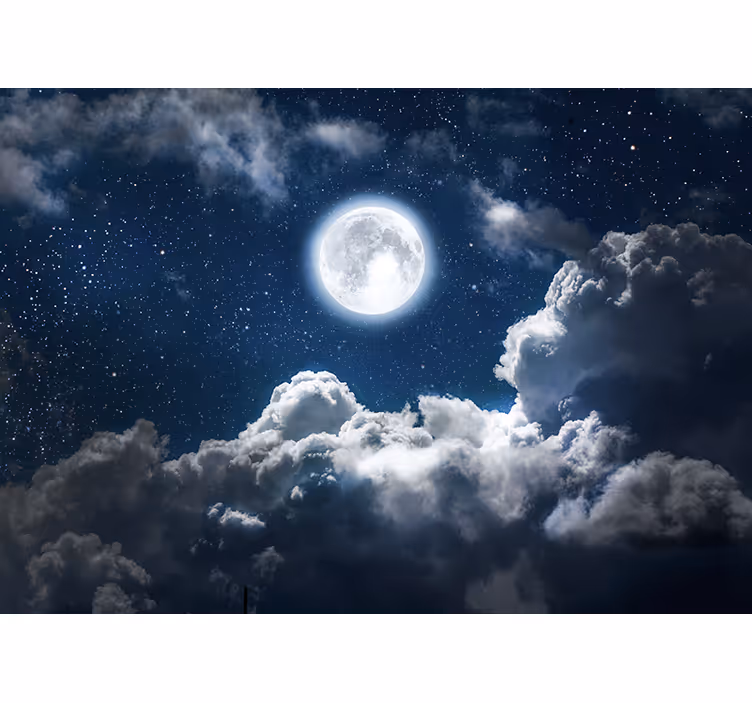 Lunar evening skies fototapete neba - TenStickers