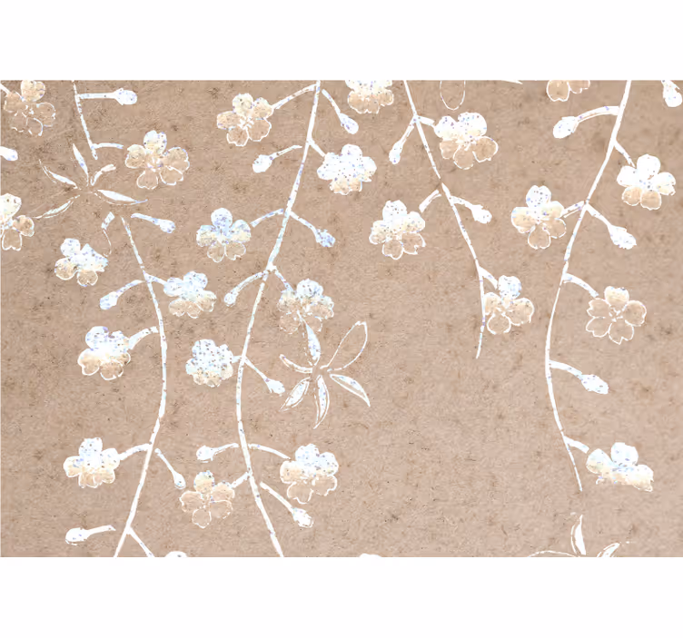 Delicate floral branches fototapete cvetje - TenStickers
