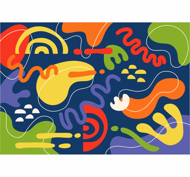 Dynamic color waves abstraktni fototapeti - TenStickers