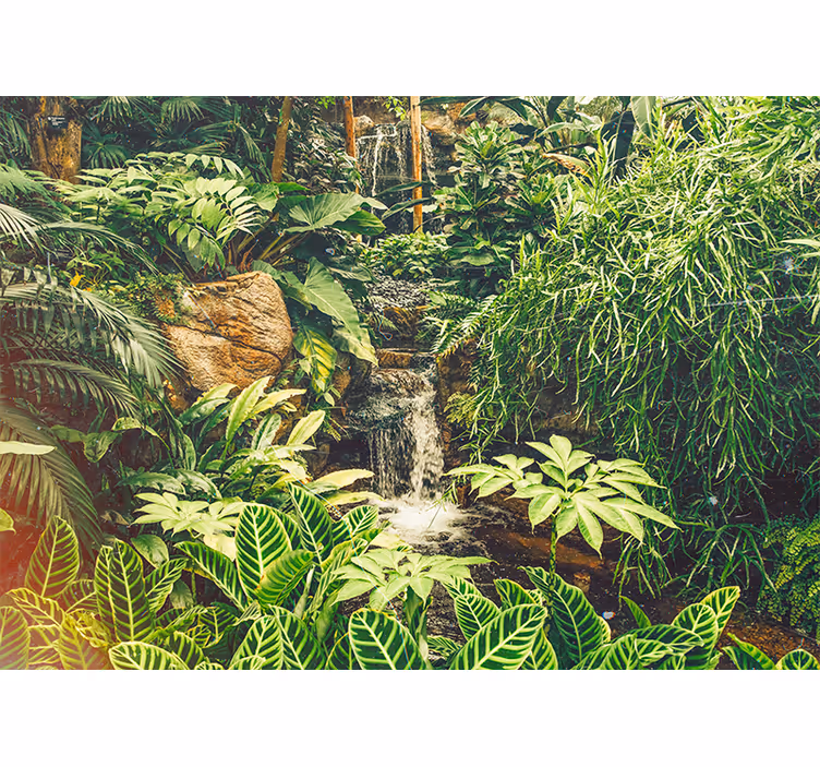 Vibrant tropical haven fototapete narava - TenStickers