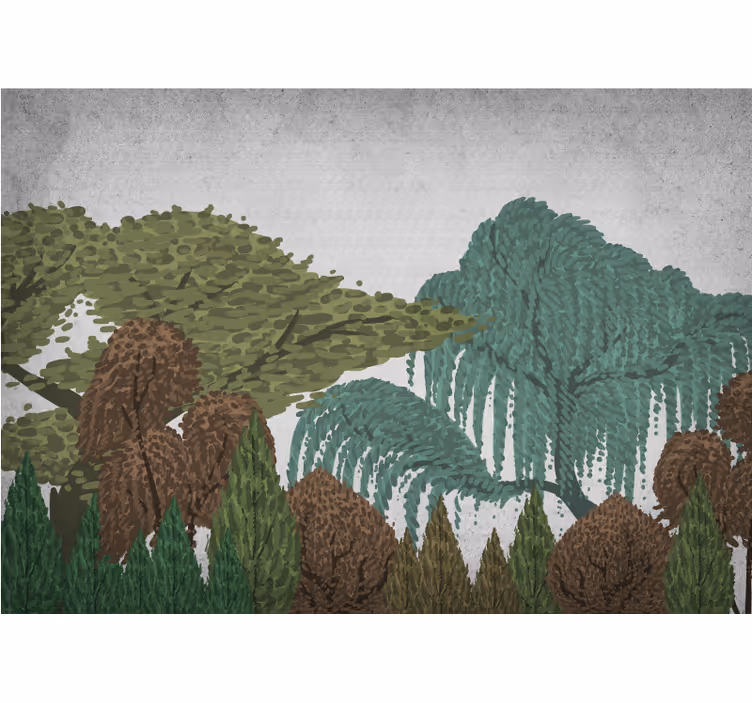 Lively foliage scenery fototapete narava - TenStickers