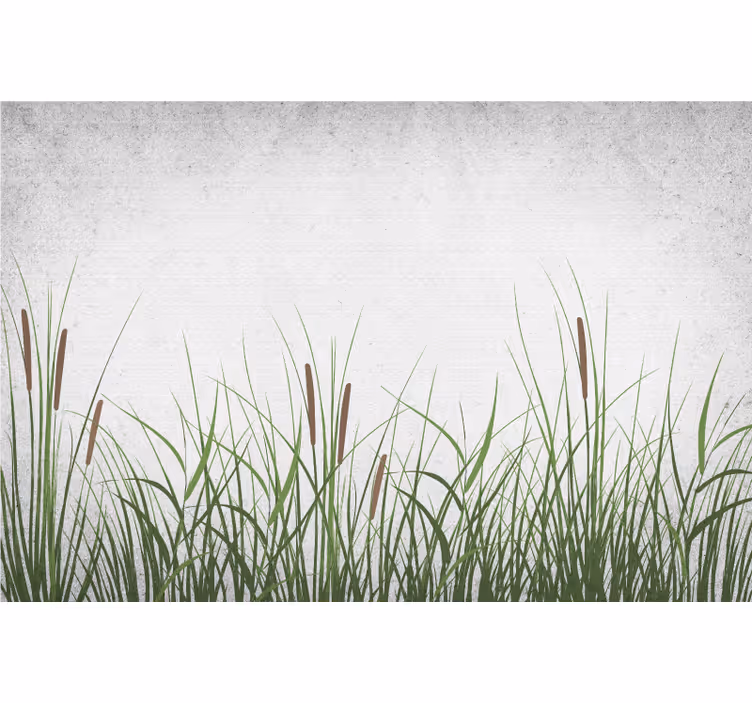 Tulip and grass fototapete cvetje - TenStickers