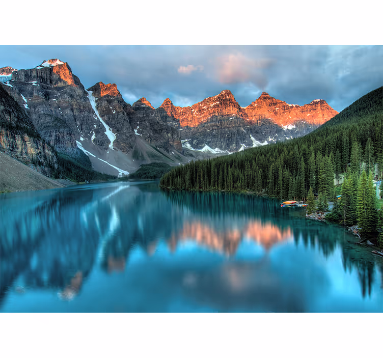 Grand alpine lake stenske poslikave - TenStickers