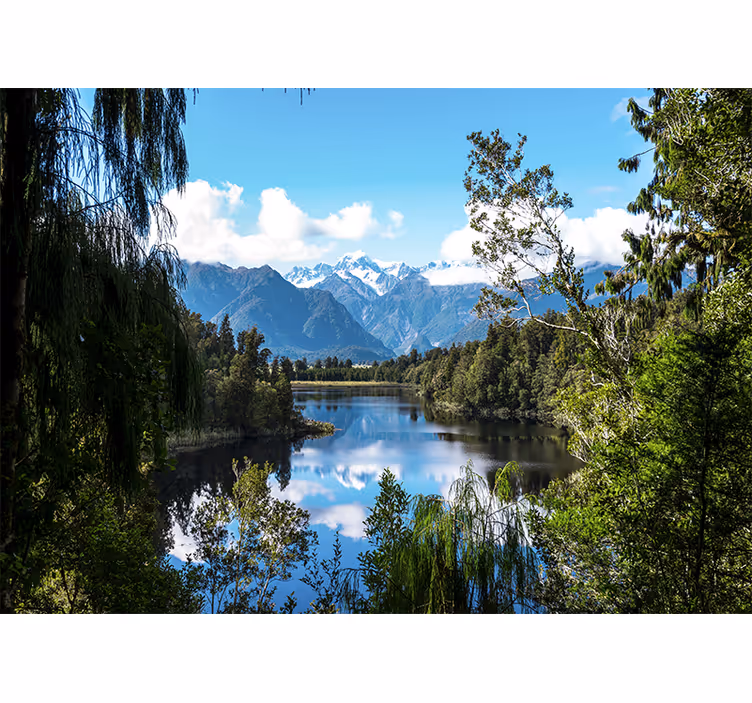 Mountain stream perspective stenske poslikave - TenStickers