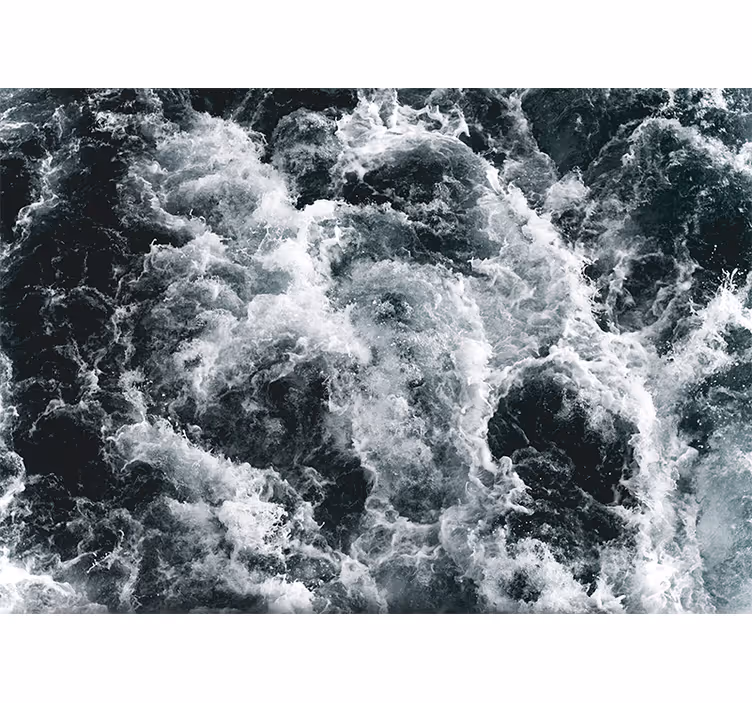 Churning ocean waves fototapete z morjem - TenStickers