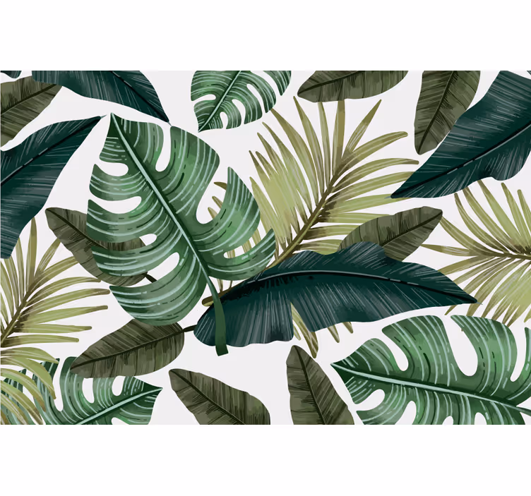 Tropical greenery motif fototapete narava - TenStickers