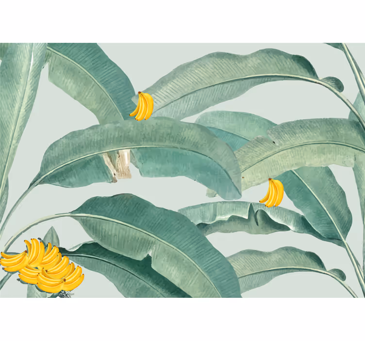 Tropical banana foliage drugi fototapeti - TenStickers