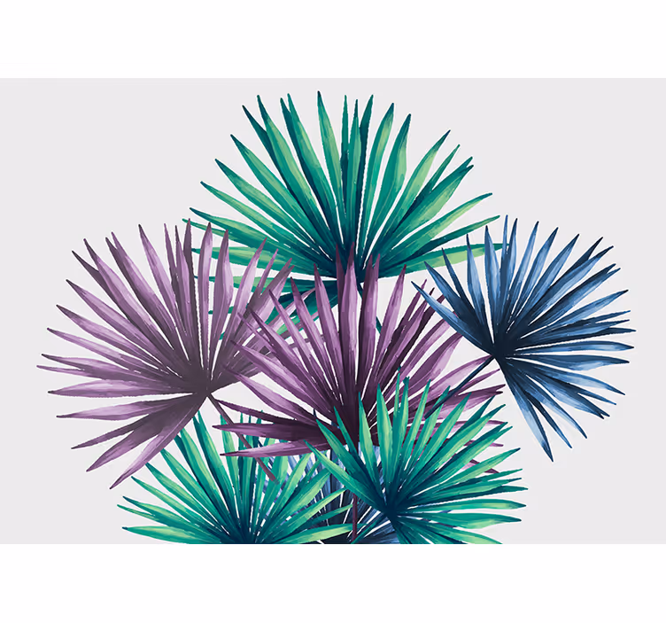 Tropical foliage patterns fototapete narava - TenStickers