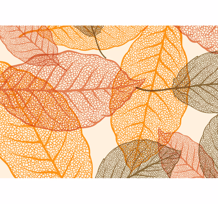 Intricate leaf patterns fototapete narava - TenStickers
